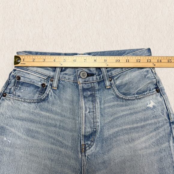 MOUSSY VINTAGE Jeans Women’s Size 27 Distressed Straight Leg 90s Japanese Denim‎ - Picture 8 of 13